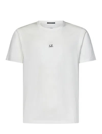 Shop C.p. Company C.p.company T Shirts And Polos In Gauze White