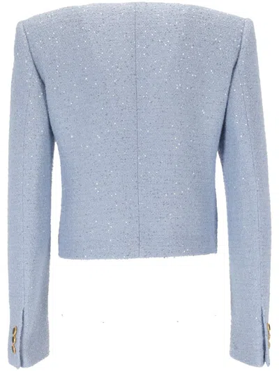 Shop Alessandra Rich Jackets In Blue