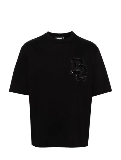 Shop Dsquared2 T Shirts And Polos Black