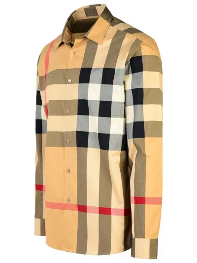 Burberry Summerton Long-sleeved Check Shirt In Brown