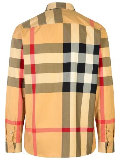 Burberry Summerton Long-sleeved Check Shirt In Brown