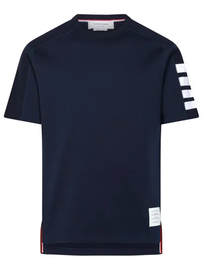 Shop Thom Browne Navy Cotton T Shirt