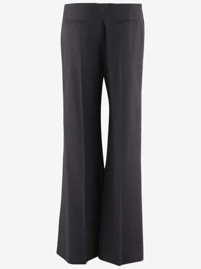 Chloé Low-waisted Tailored Trousers In Black