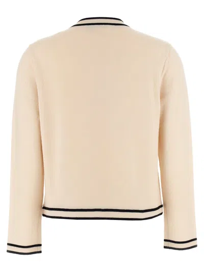 Shop Tory Burch 'kendra' Cardigan In White