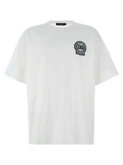 Shop Dolce & Gabbana Logo Patch T Shirt In White