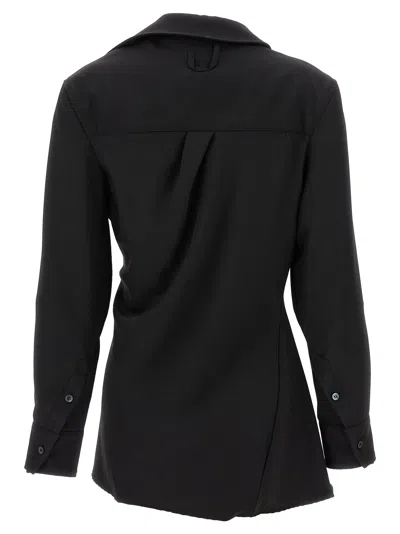 Jacquemus La Chemise Pablo Shirt And Blouse Black In Black