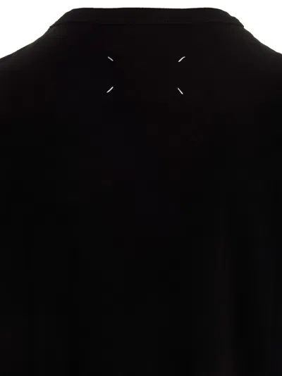 Maison Margiela Distorted Logo T-shirt In Black