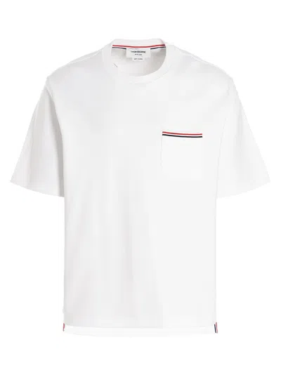 Shop Thom Browne Pocket T Shirt In White