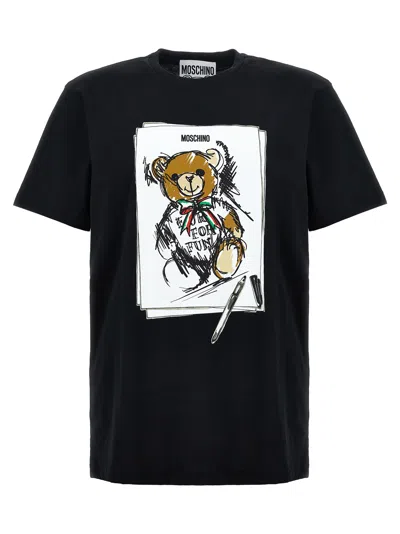 Shop Moschino 'teddy' T Shirt In Black