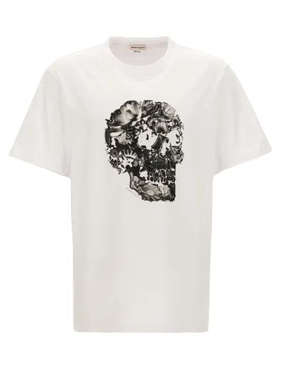 Alexander Mcqueen Mcqueen Men Printed T-shirt In White