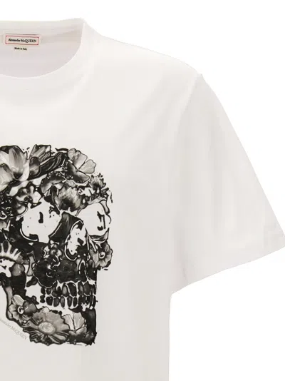 Alexander Mcqueen Mcqueen Men Printed T-shirt In White