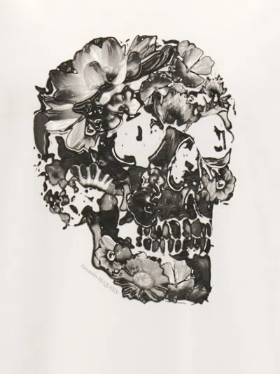 Alexander Mcqueen Mcqueen Men Printed T-shirt In White