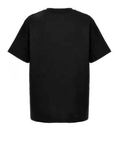 Shop Balmain Logo T Shirt In Black