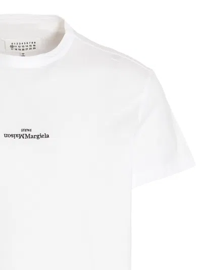 Maison Margiela Distorted Logo T-shirt In White