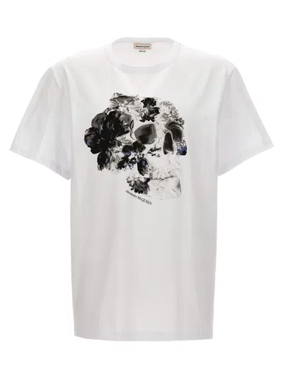 Shop Alexander Mcqueen Printed T Shirt In White