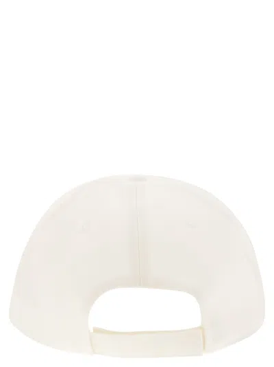 Shop Moncler Baseball Cap With Logo In White
