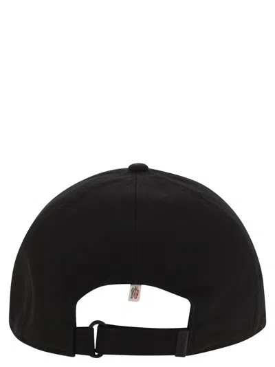 Moncler Grenoble Women Gabardine Baseball Cap In Black