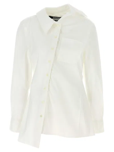 Jacquemus White Les Sculptures 'la Chemise Pablo' Shirt In White