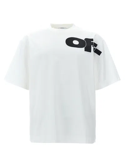 Shop Off-white Off White 'shared Logo Skate' T Shirt In White/black