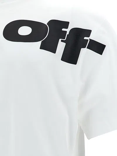 Shop Off-white Off White 'shared Logo Skate' T Shirt In White/black