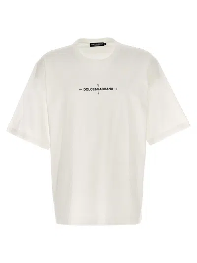 Dolce & Gabbana Oversized T-shirt Aus Baumwolljersey In White