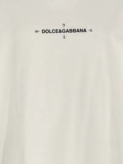 Dolce & Gabbana Oversized T-shirt Aus Baumwolljersey In White