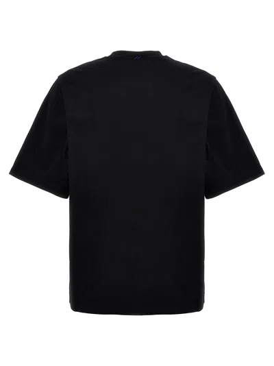 Burberry Equestrian Knight-patch Cotton T-shirt In Black
