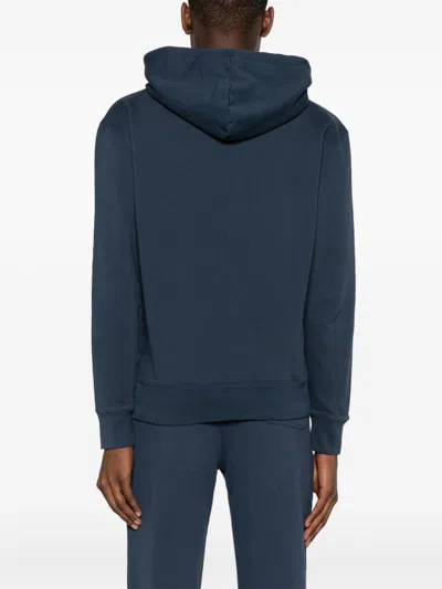 Maison Kitsuné Maison Kitsune Chillax Fox Hooded Sweatshirt In Blue