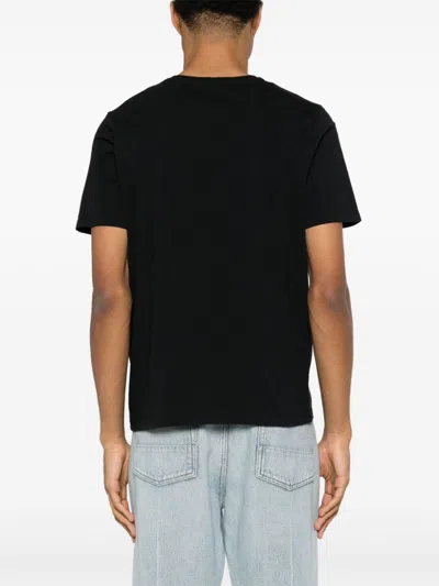 Shop Maison Kitsuné Maison Kitsune' Chillax Fox Cotton T Shirt In Black