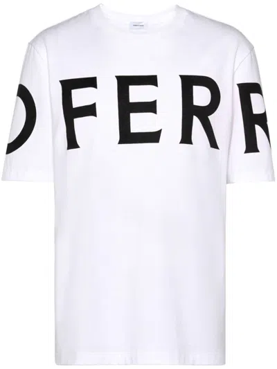 Ferragamo White Oversize Cotton T-shirt In White