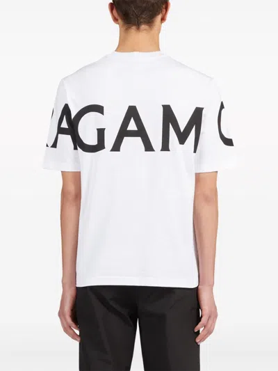 Ferragamo White Oversize Cotton T-shirt In White