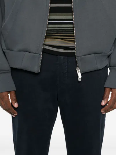 Jacob Cohen Straight-leg Twill Trousers In Blue