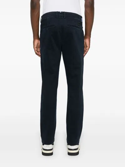 Jacob Cohen Straight-leg Twill Trousers In Blue