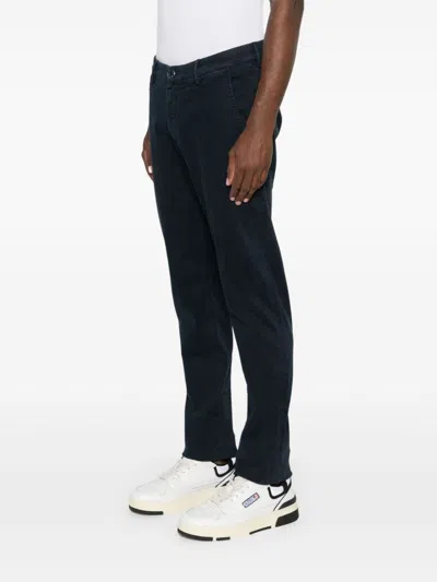 Jacob Cohen Straight-leg Twill Trousers In Blue