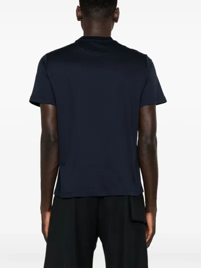 Shop Valentino Iconic Stud Cotton T Shirt In Blue