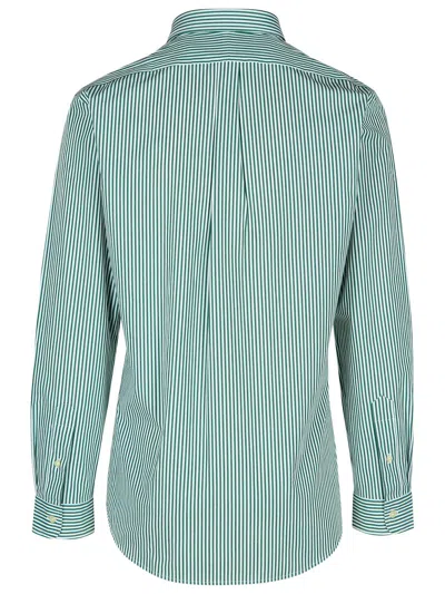 Shop Polo Ralph Lauren Green Cotton Shirt