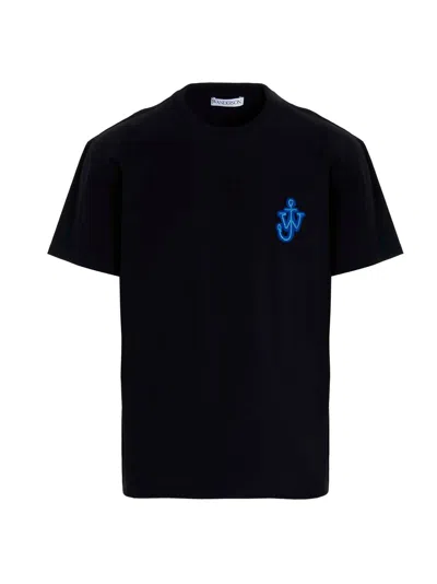 Jw Anderson Anchor-patch Short-sleeve T-shirt In Black