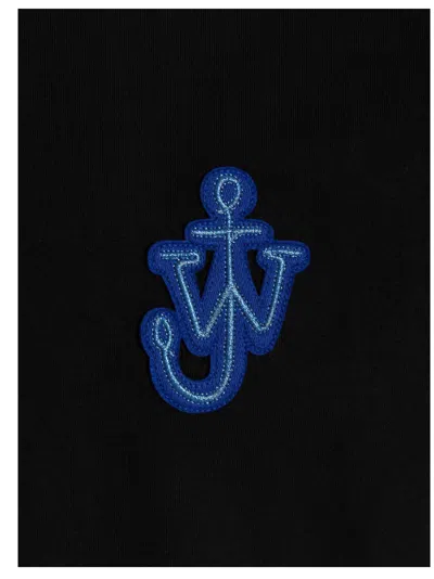 Jw Anderson Anchor-patch Short-sleeve T-shirt In Black