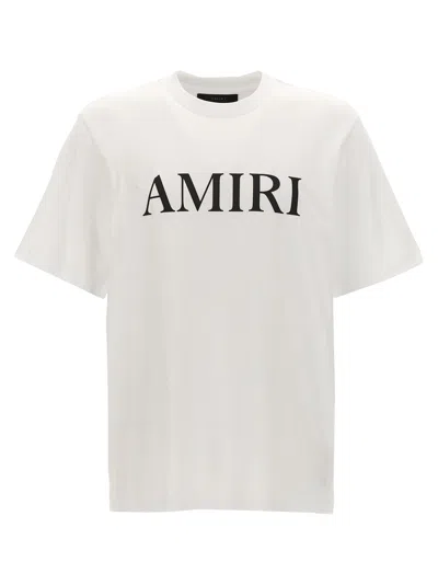 Amiri Cotton T-shirt With Front Logo Print In White