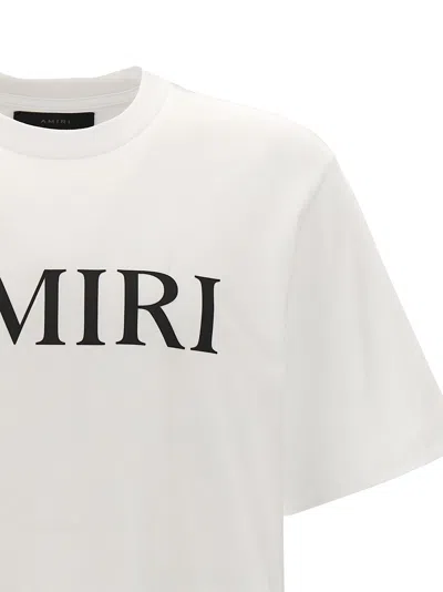 Amiri Cotton T-shirt With Front Logo Print In White