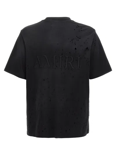 Amiri 'shotgun' Crew Neck T-shirt In Black