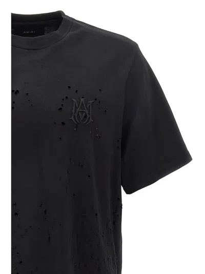 Amiri 'shotgun' Crew Neck T-shirt In Black