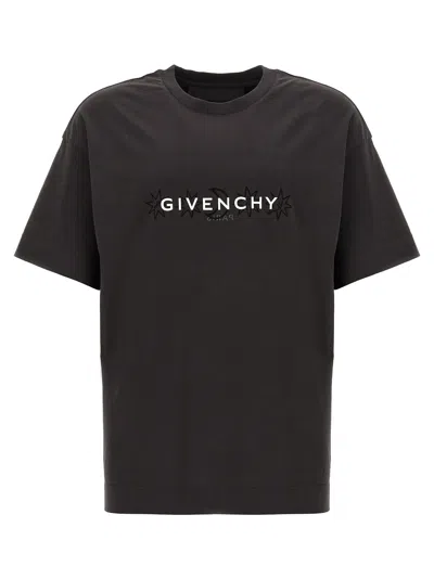 Shop Givenchy Printed T Shirt In Gray