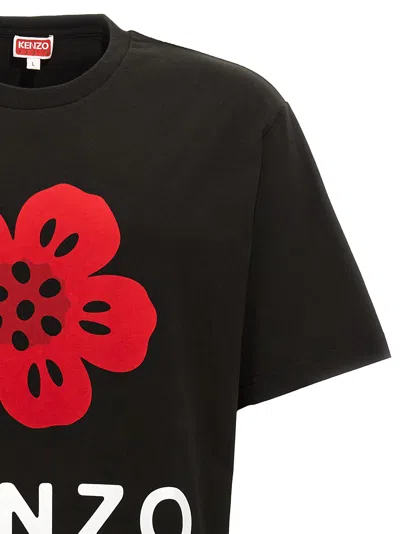 Kenzo Tshirt Con Stampa Boke Flower In Black