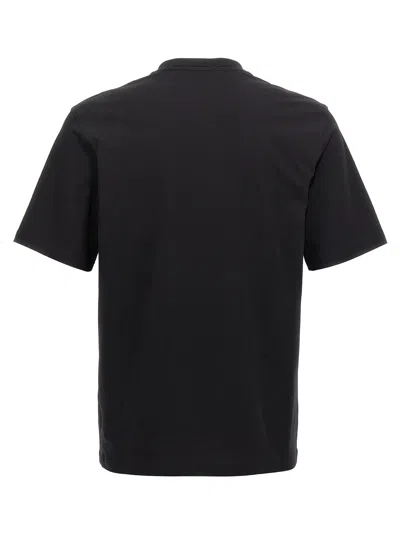 Moschino T-shirt With Embroidered Lettering In White/black