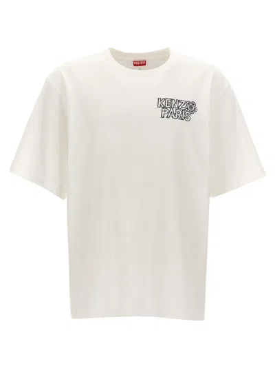 Shop Kenzo 'constellation' T Shirt In White/black