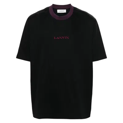 Shop Lanvin T-shirts In Black