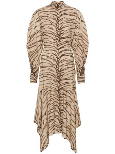 Shop Stella Mccartney Dresses In Beige