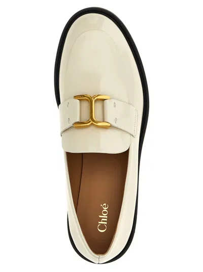 Chloé Marcie Embellished Leather Loafers
