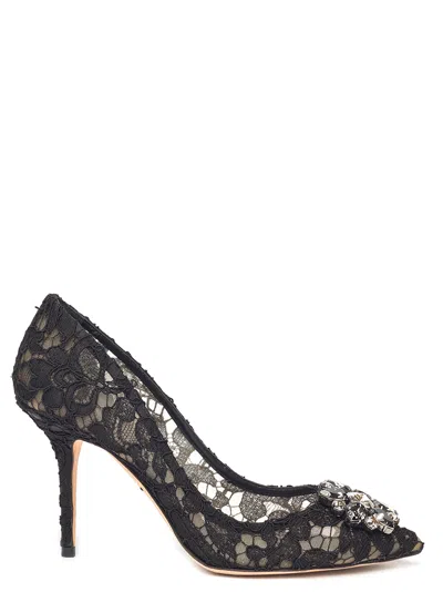 Dolce & Gabbana Rainbow Lace 90mm Brooch-detail Pumps